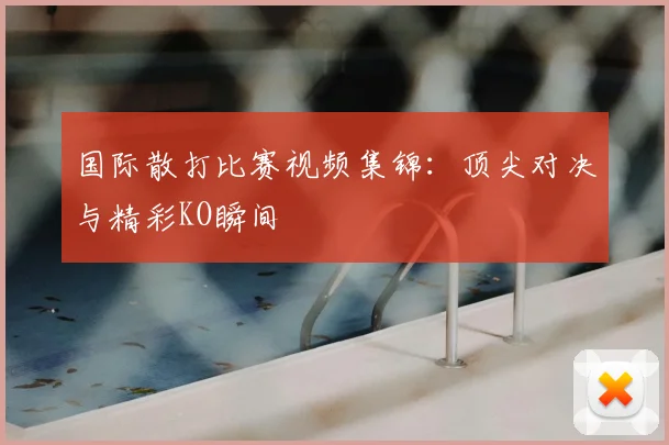 国际散打比赛视频集锦：顶尖对决与精彩KO瞬间